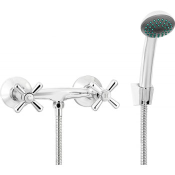 Bateria prysznicowa ścienna z zestawem prysznicowym BOS_041D 5908212087749