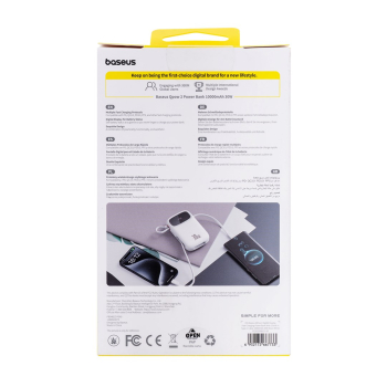 Powerbank Baseus QPow 2 10000mAh 30W 2xUSB-C (biały)