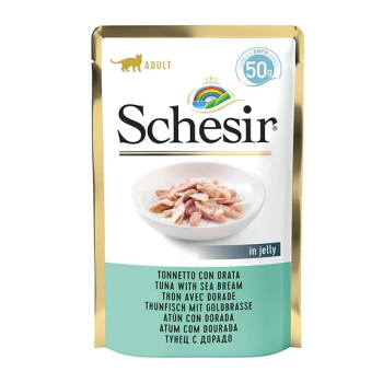 SCHESIR dla kotów Single Dish Tuńczyk z Doradą 50g