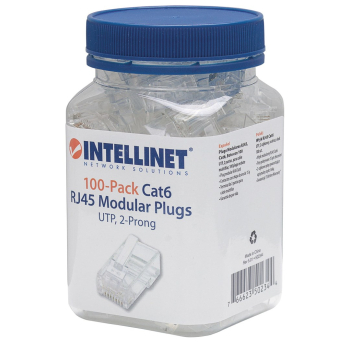 INTELLINET WTYK RJ45 8P/8C UTP CAT6 NA LINKĘ 100 S