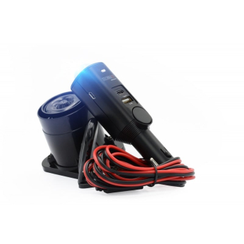 Alarm samochodowy Technaxx do 10m, pilot, USB (czarny)
