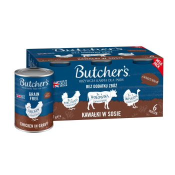 Butcher's Original Recipe in Gravy mix smaków z warzywami w sosie karma dla psa 6 x 400g