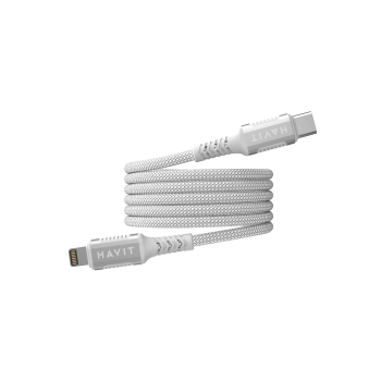 Kabel magnetyczny Havit Typ C-Lightning (biały)