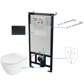 Zestaw WC podtynkowy 6 w 1