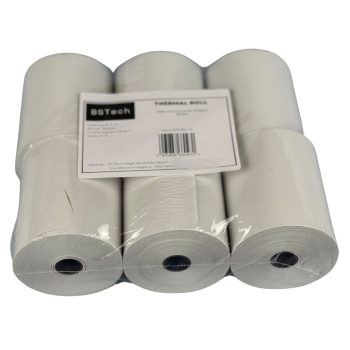 BSTech Papier, rolka do kas fiskalnych 80x60m. Zestaw 6 sztuk.