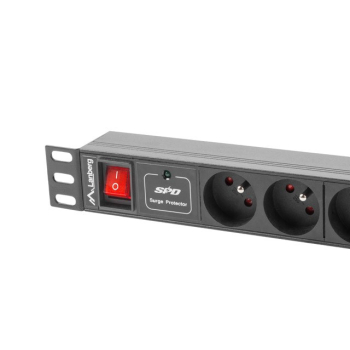 Listwa zasilająca Lanberg PDU-04E04I-0200-IEC-BK (8 x UTE; 2m; kolor czarny)