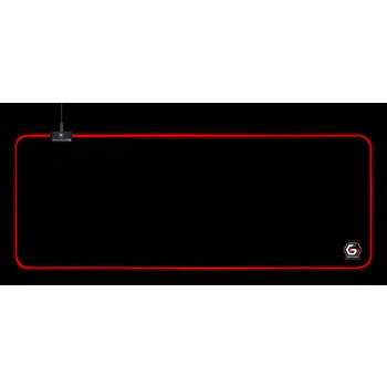 GEMBIRD PODKŁADKA POD MYSZ GAMING, Z EFEKTEM ŚWIETLNYM LED, CZARNA, ROZMIAR - L