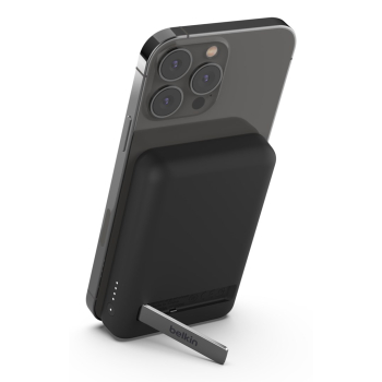 Powerbank bezprzewodowy Belkin BoostCharge Magnetic Wireless Power Bank 5K + Stand MagSafe Compatible 5000mAh 7,5W Black
