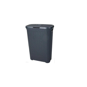 Kosz na bieliznę CURVER Natural Style 193013 (40l; 1 komora; kolor ciemnoszary)
