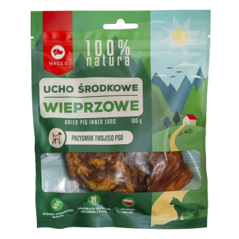 MACED Ucho środkowe - przysmak dla psa - 100 g