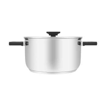 Resto Kitchenware Anser 4,4 l Okrągły Czarny, Stal nierdzewna