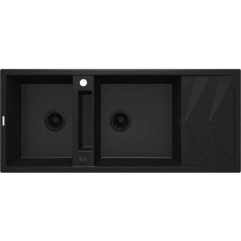 Zlewozmywak granitowy magnetyczny 2-komorowy z ociekaczem ZRM_N213 5907650817208