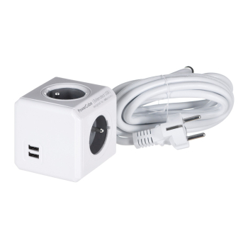 Przedłużacz allocacoc PowerCube Extended USB 2404/FREUPC (3m; kolor szary)