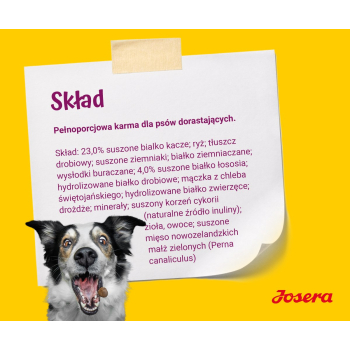 JOSERA MiniJunior -  sucha karma dla szczeniąt małych ras 900 g