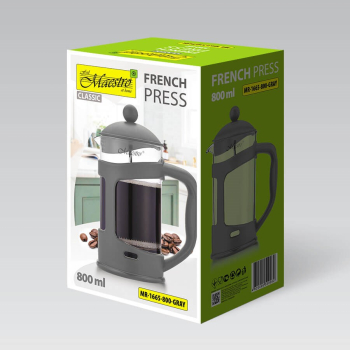 Prasa francuska MAESTRO 800ml MR-1665-800-GRAY