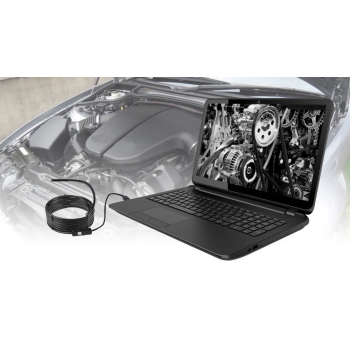 MEDIA-TECH MOBILE ENDOSCOPE - ENDOSKOP USB, ROZDZIELCZOŚĆ VGA, DŁUGOŚĆ 5M, PODŚWIETLENIE LED, MICROUSB, ANDROID MT4095