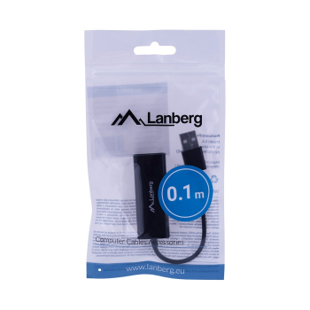 Karta sieciowa Lanberg NC-0100-01 (USB 2.0; 1x 10/100Mbps)