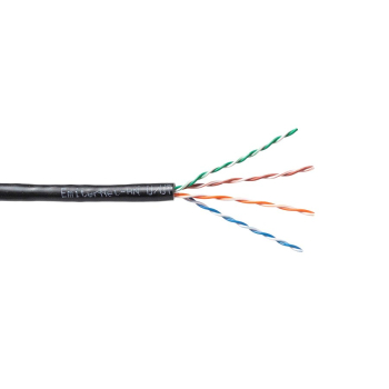 Kabel  EmiterNet zewnętrzny PVC+PE UTP (U/UTP) kat.5e, drut 4x2x0,5 PE