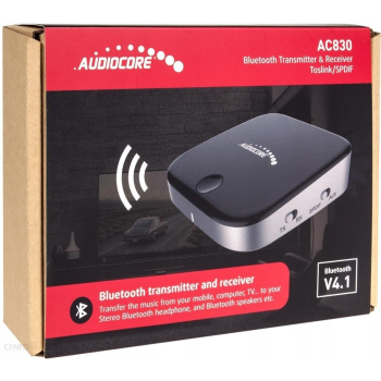 Adapter AUDIOCORE AC830 (Jack - Micro USB ; kolor czarno-srebrny)