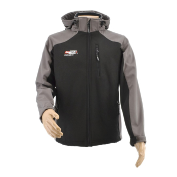 AW KURTKA SOFTSHELL T4/ SZARO-CZARNA/   S