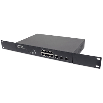 Intellinet 561167 łącza sieciowe Zarządzany Gigabit Ethernet (10/100/1000) Obsługa PoE Czarny