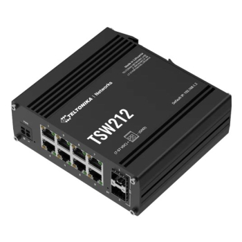 Teltonika TSW212 Zarządzany L2 Gigabit Ethernet (10/100/1000) Czarny
