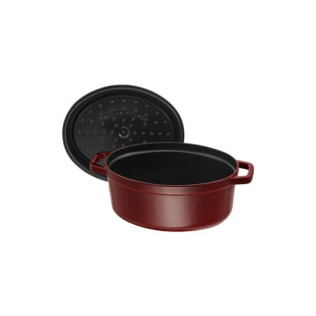 GARNEK ŻELIWNY OWALNY STAUB 40509-366-0 - 5,5 LTR GRENADYNOWY