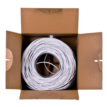 Kabel sieciowy Lanberg LCU6-12CU-0305-S (UTP; 305m; kat. 6; kolor szary)
