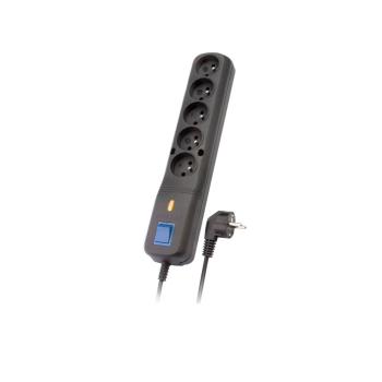Listwa przeciwprzepięciowa Lestar LV 530W 3,0m (5 x VDE; 10 A; 3m; kolor czarny)