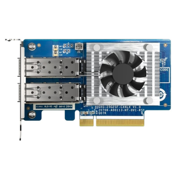 Qnap QXG-25G2SF-CX6, 2x SFP28 25Gb, Low-profile /Full-height, PCIe Gen4 x8