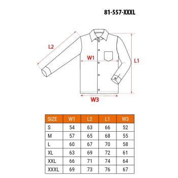 NEO tools 81-557-XXXL ubranie robocze Kurtka