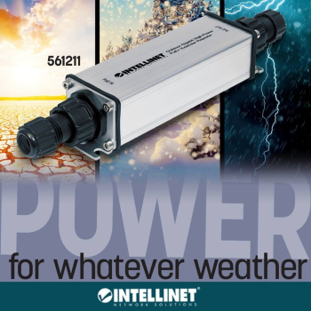INTELLINET GIGABITOWY EXTENDER SYGNAŁU POE/POE+ 1-
