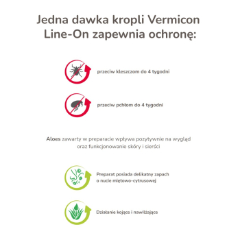 BEAPHAR VERMIcon Line-on Cat - krople przeciw pasożytom dla kota - 3x 1ml