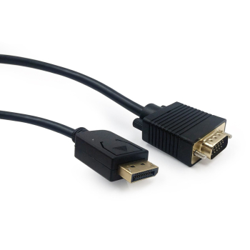 Kabel GEMBIRD CCP-DPM-VGAM-6 (D-Sub (VGA) M - DisplayPort M; 1,8m; kolor czarny)