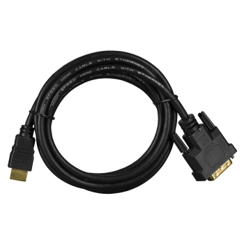 Kabel Lanberg CA-HDDV-10CC-0018-BK (HDMI M - DVI-D (18+1) M; 1,8m; kolor czarny)