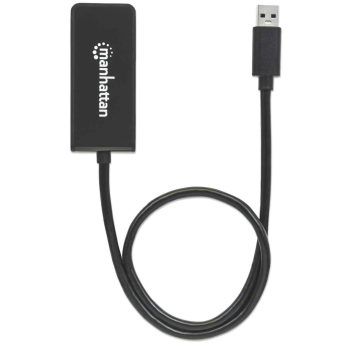 Manhattan 152259 zewnętrzna karta graficzna usb Czarny