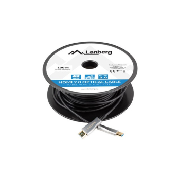 LANBERG KABEL HDMI M/M V2.0 100M OPTYCZNY AOC CA-HDMI-20FB-1000-BK