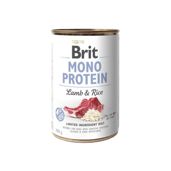 BRIT Mono Protein jagnięcina i brązowy ryż - mokra karma dla psa - 400 g