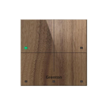 Grenton Panel dotykowy/ 4 pola dotykowe/ TF-Bus/ ciemny drewniany front