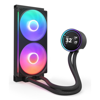 NZXT Kraken Elite 280 RGB Procesor Chłodnica cieczy all-in-one 14 cm Czarny 1 szt.