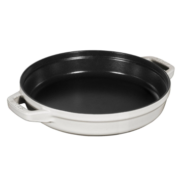 Zestaw 3 naczyń żeliwnych z pokrywką STAUB 40508-388-0 - biała trufla 24 cm