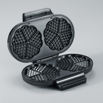 SEVERIN WAFLOWNICA PODWÓJNA, KSZTAŁ GOFRÓW SERCA, POWŁOKA ANTYADHEZYJNA, STAL, MOC 1200W WA2106