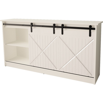 Komoda 160x80x35 GRANERO biały/biały połysk
