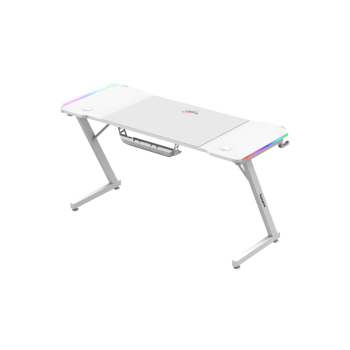 Biurko gamingowe Huzaro Hero 3.3 White  RGB