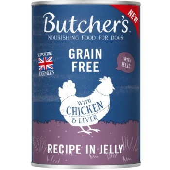Butcher's Original Recipe in Jelly mix smaków z wątróbką lub nerkami kawałki w galaretce karma dla psa 6 x 400g