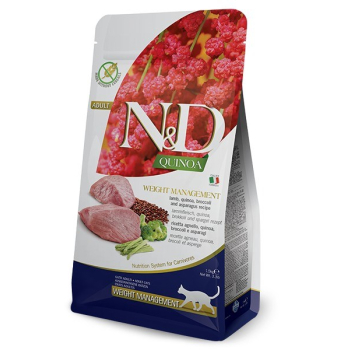FARMINA N&D Quinoa Weight Management Lamb - sucha karma dla kota - 5kg