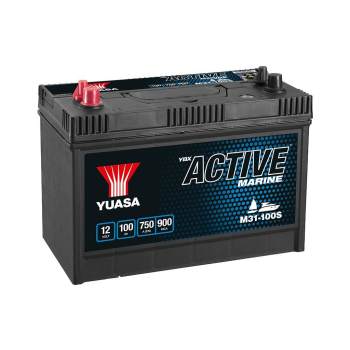 Akumulator YUASA 12V 100Ah/750A Active Marine Start (L+ biegun standardowy + gwintowany) 330x173x240 B00 (zasilający)