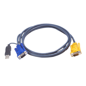 ATEN 2L-5202UP kabel KVM Czarny 1,8 m