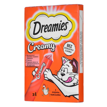 DREAMIES Creamy Kurczak - przysmak dla kota - 4x10 g