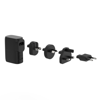 Ładowarka z Powerbankiem Belkin BoostCharge Hybrid Wall Charger 25W + Power Bank 5K + Travel Adapter Kit 1xUSB-A + 1xUSB-C PD3.0 5000mAh 20W Black
